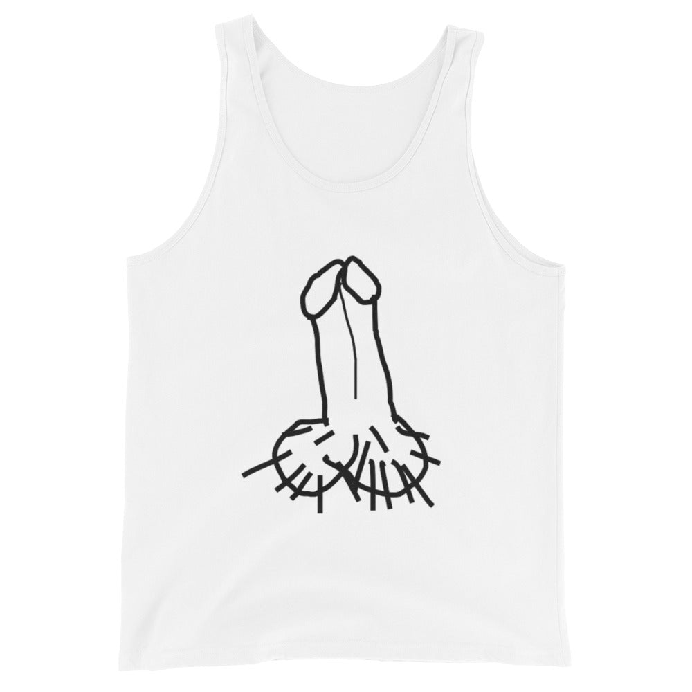 dick on tank top